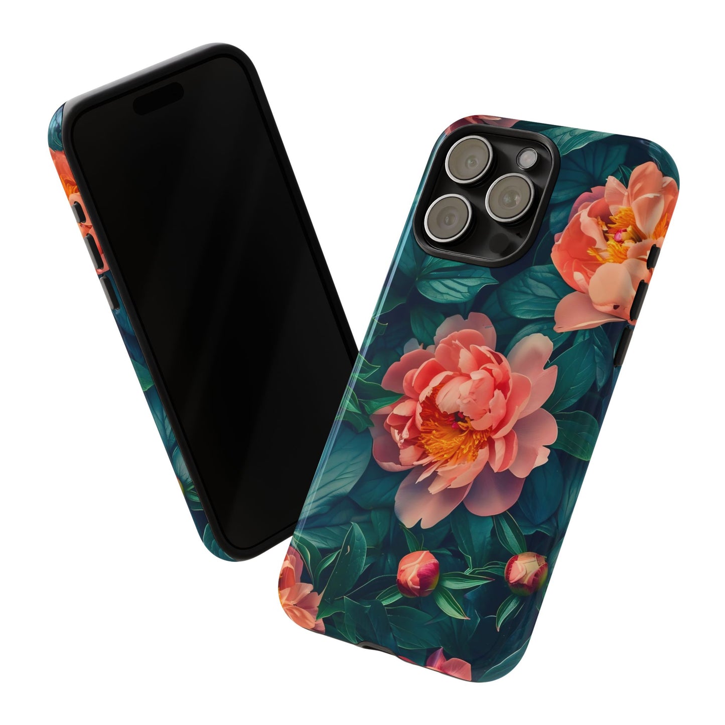 Floral Phone Case - Tough Cases, Flower Design, Botanical Art, Phone Accessory, Gift for Her, Nature Lovers