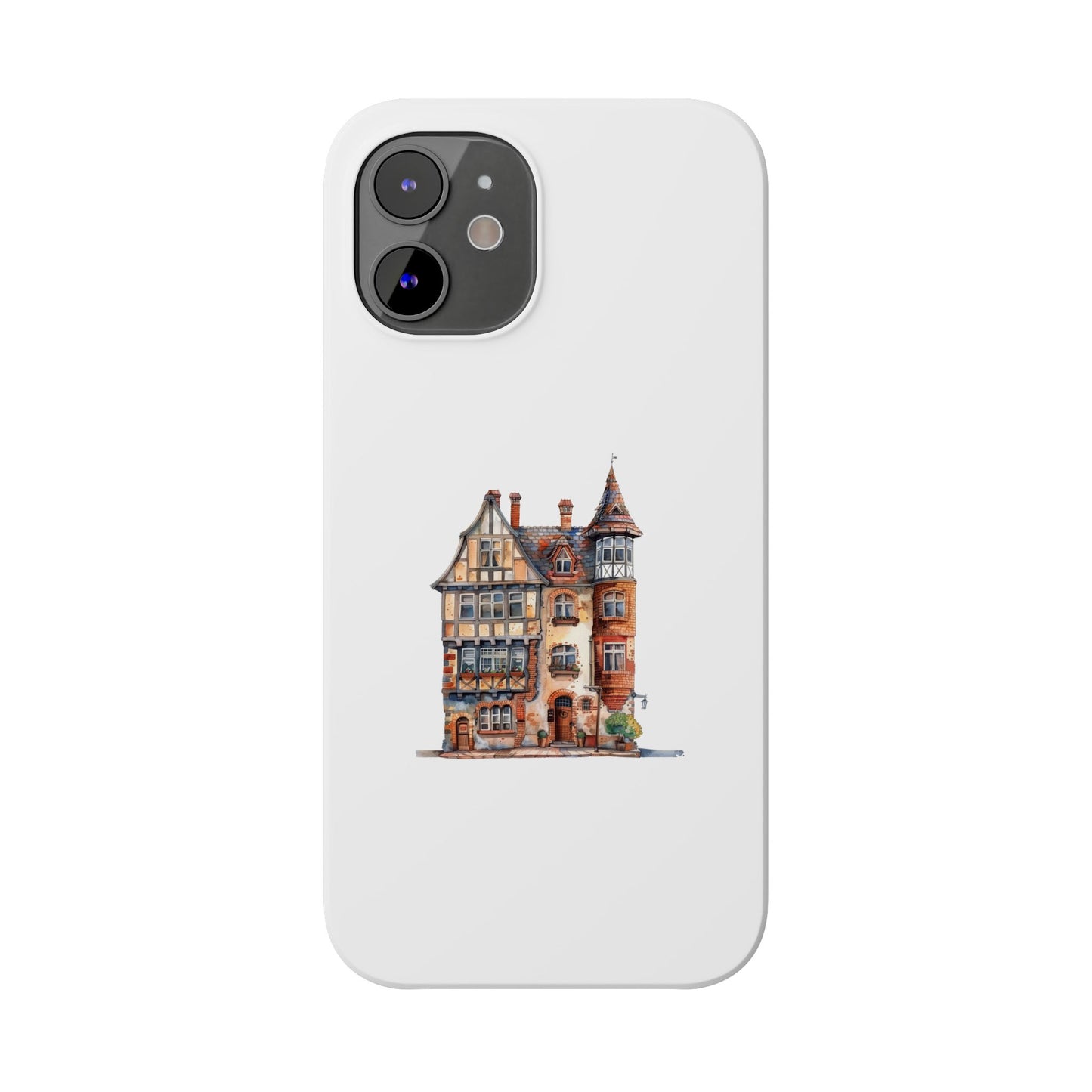 Charming House Design Slim Phone Cases - Perfect for Home Decor Lovers, Gifts, Phone Accessories, Unique, Personalized