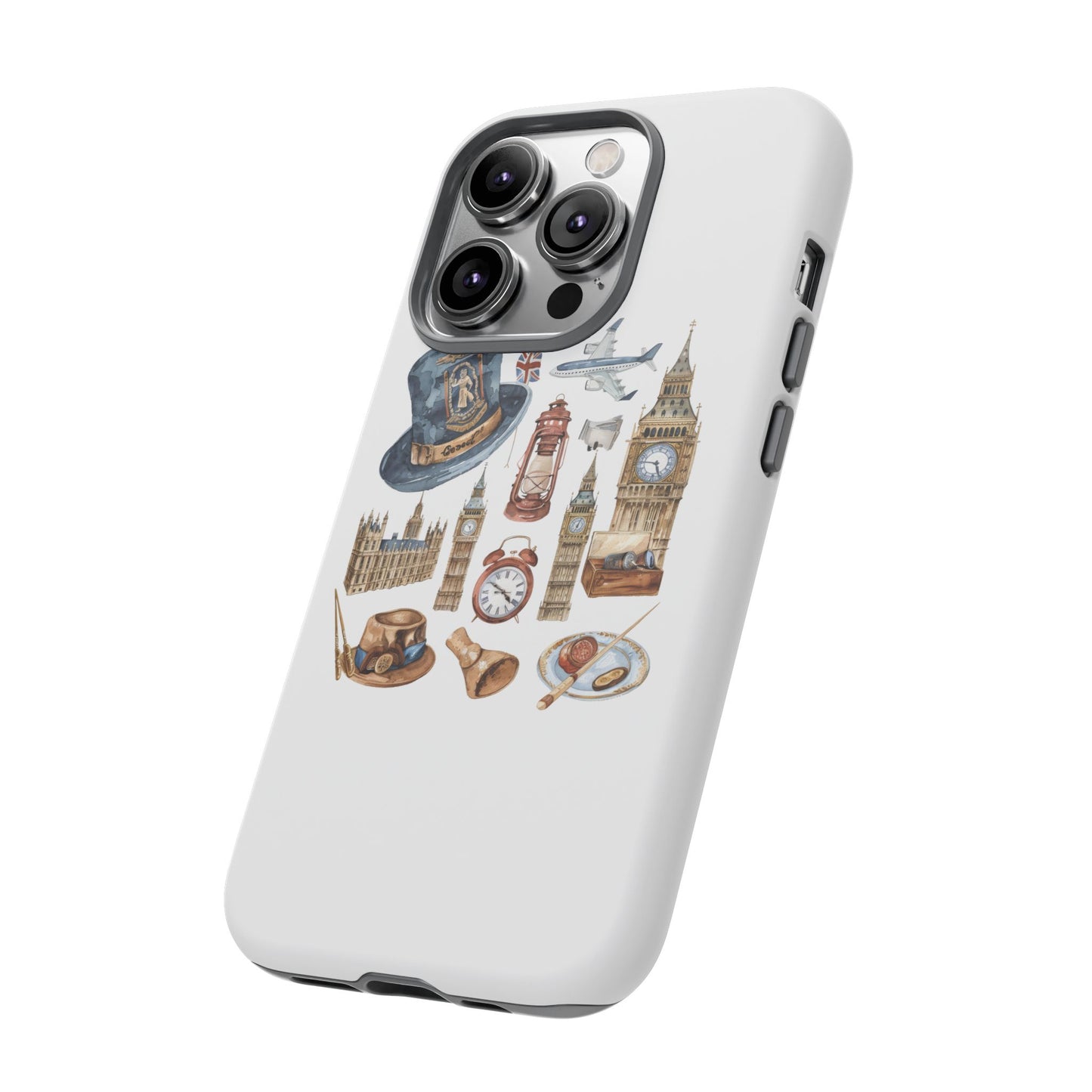 London-Themed Phone Case, Durable iPhone Cover, Gift for Travelers, Unique Cell Phone Accessories, Stylish Gadget Protection