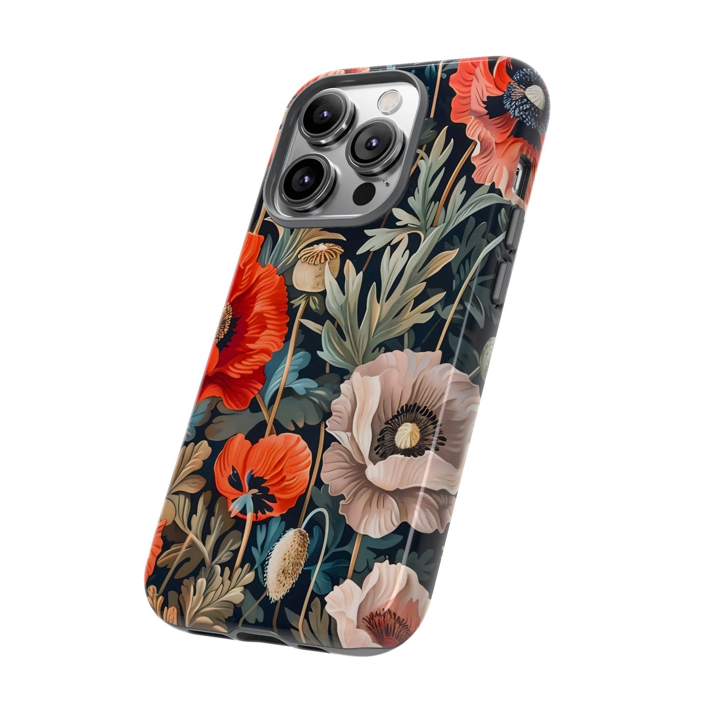 Floral Phone Case - Tough Cases, Flower Design, Chic Tech Accessories, Stylish Gifts, Unique Phone Protectors
