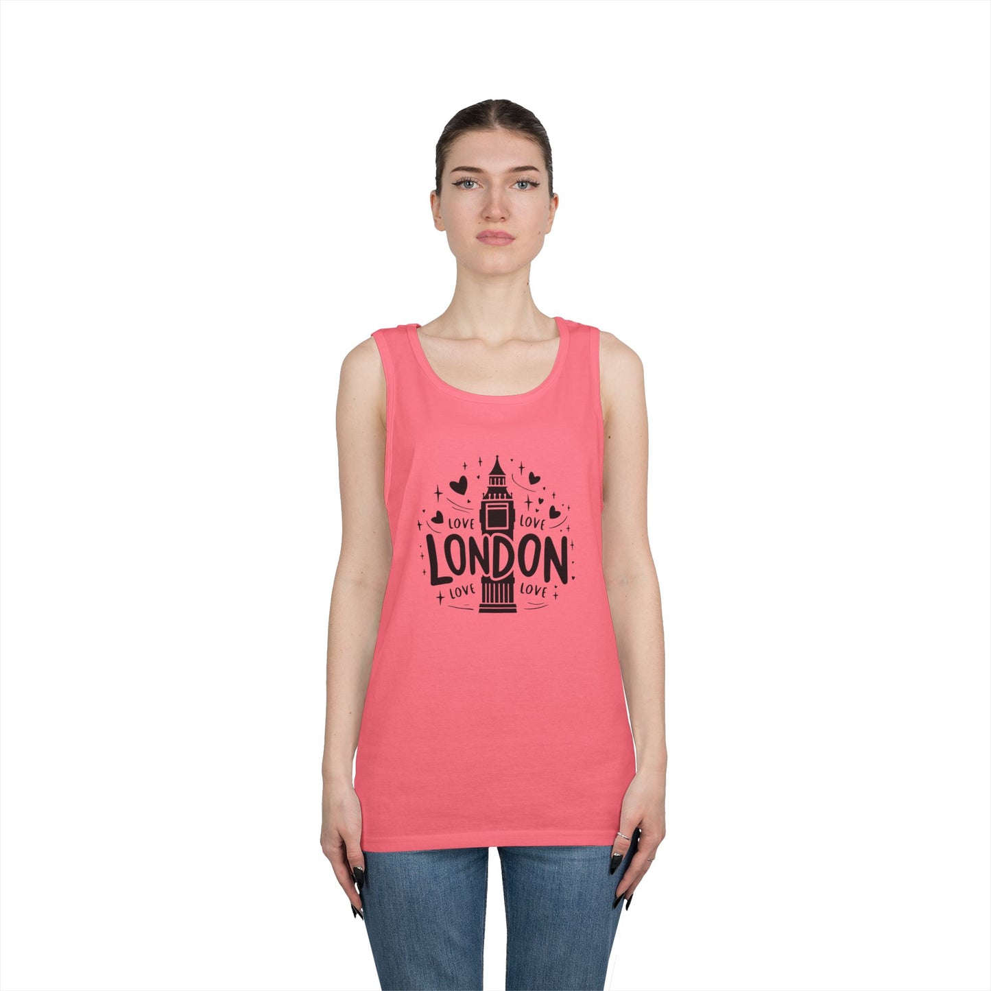 Unisex Heavy Cotton Tank Top - Love London