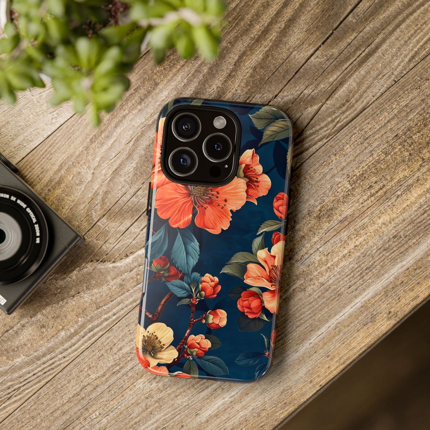 Floral iPhone Case, Tough Cases, Flower Phone Protector, Floral Design, Spring Gift, Phone Cover