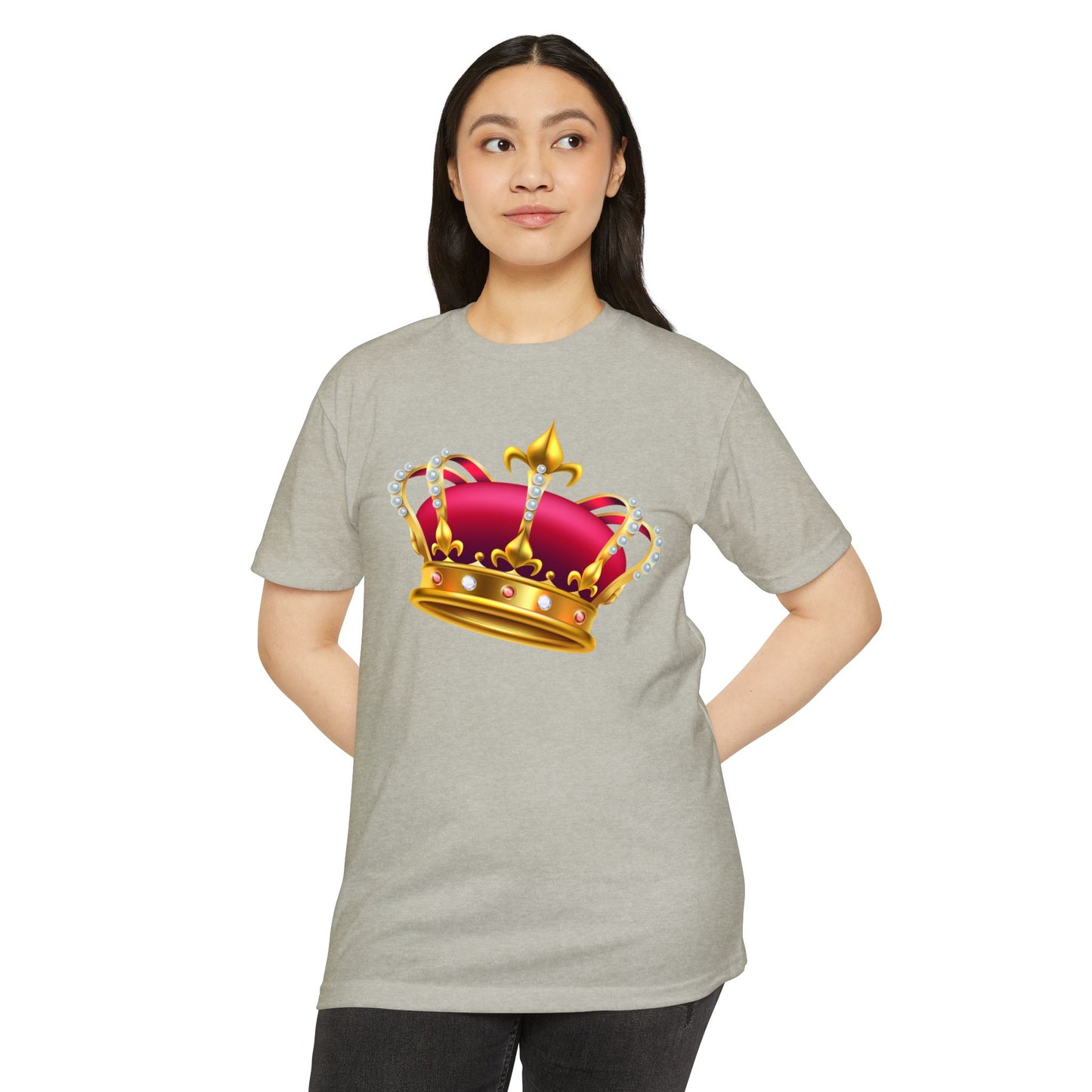 Unisex CVC Jersey T-shirt - British Royal Crown Design