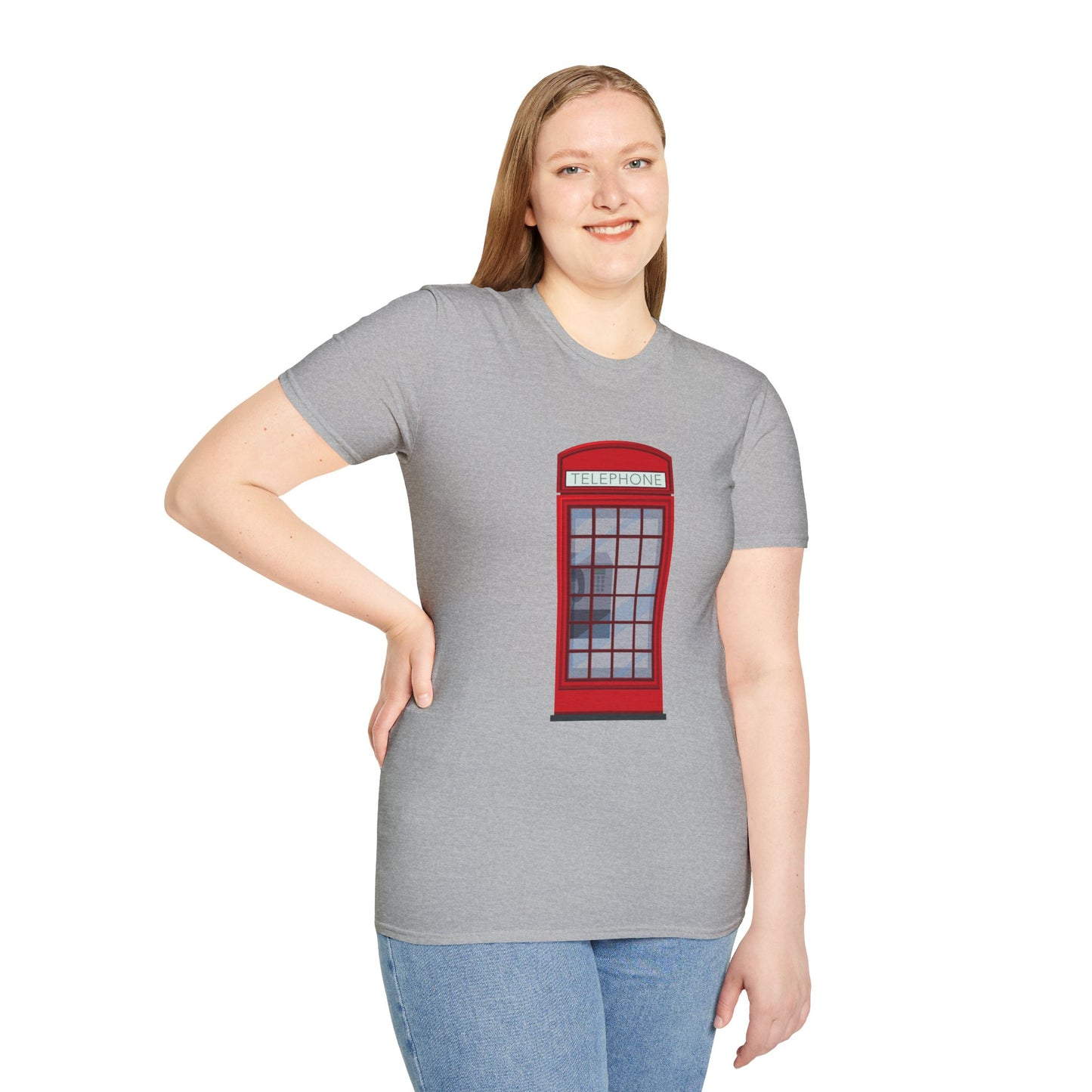 Unisex Softstyle T-Shirt - Iconic British Public Telephone