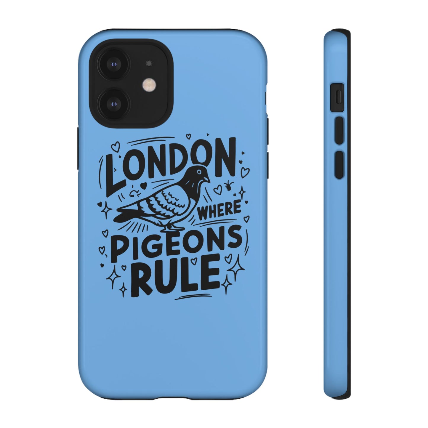 London Pigeon Phone Case, Urban Art Accessory, Tough Phone Cover, Gift for Bird Lovers, London Souvenir, Unique Cell Phone Case