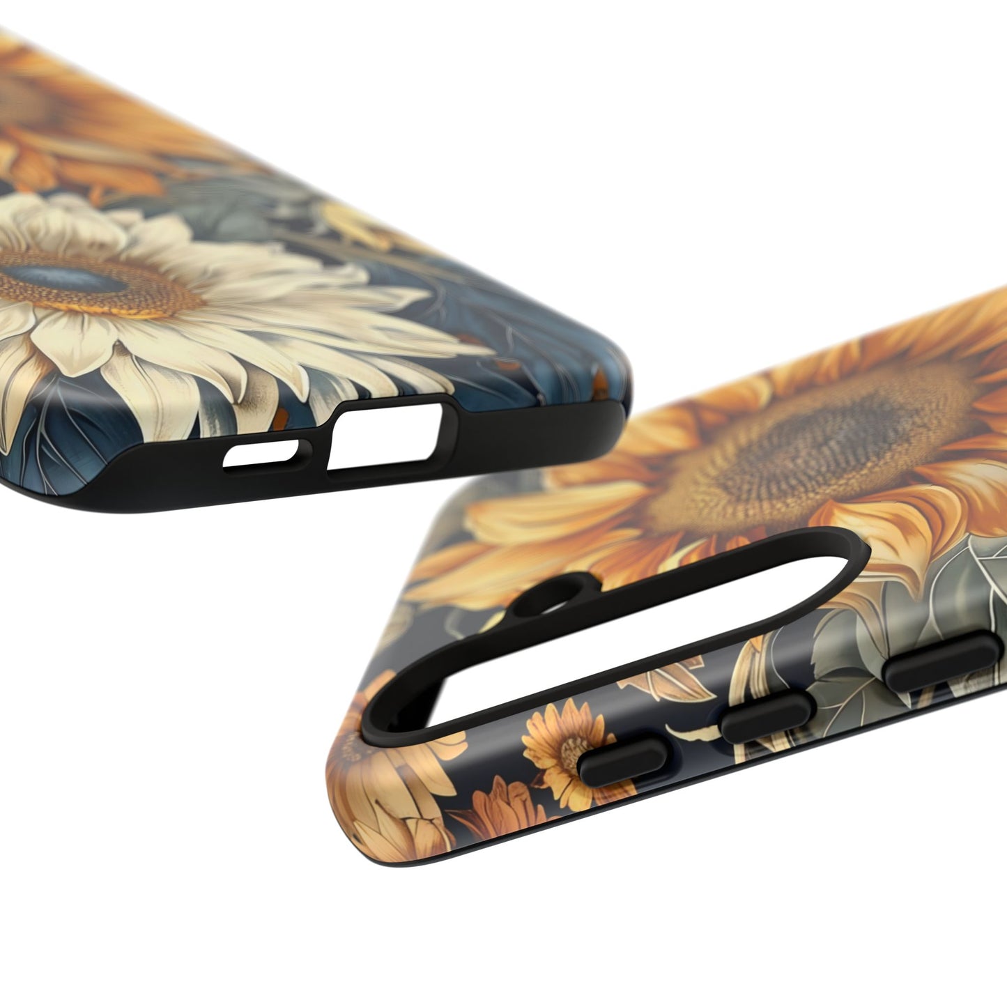 Sunflower Phone Case, Floral Tough Phone Cover, Gift for Nature Lovers, Phone Accessories, Sunflower Gifts