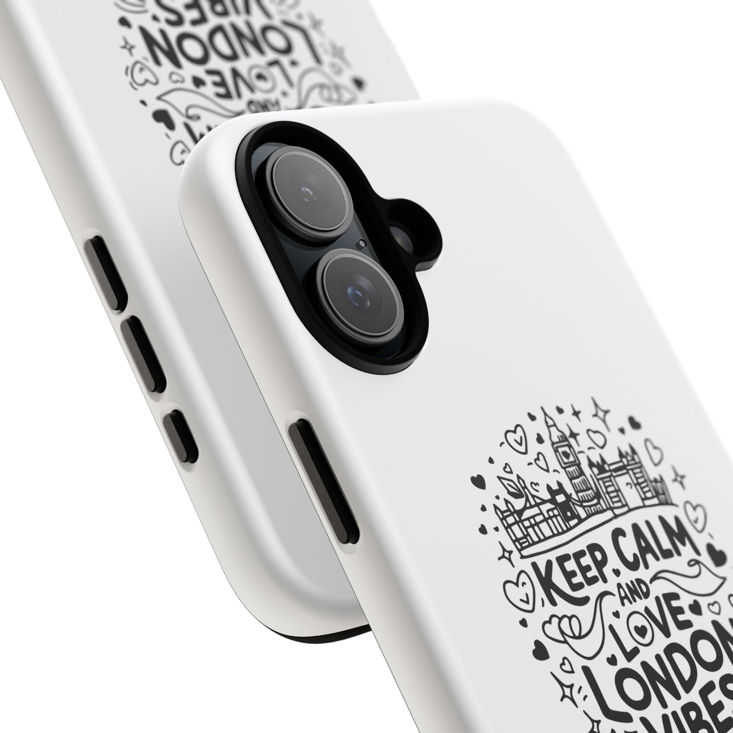 Tough Cases: Keep Calm and Love London Vibes Phone Case