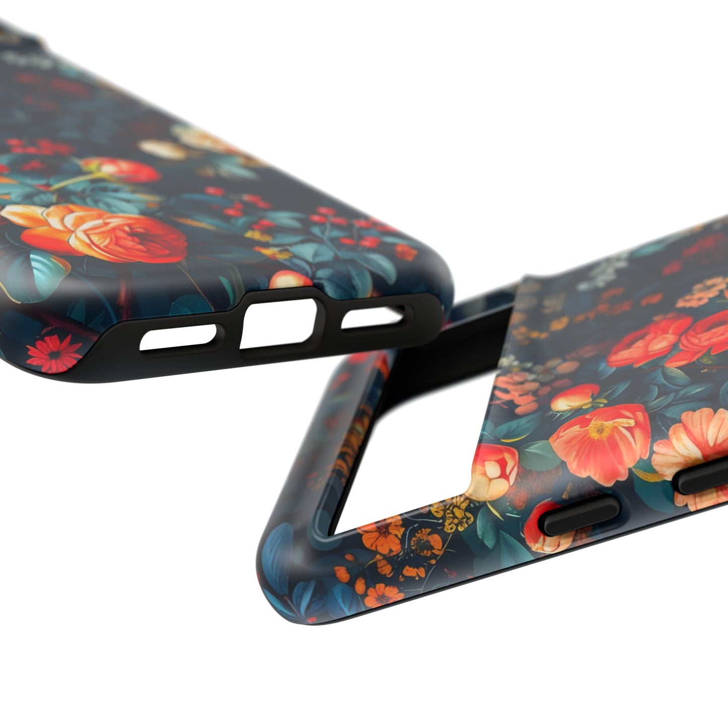 Floral Phone Case - Tough Cases, iPhone Protection, Elegant Floral Design, Gift for Her, Stylish Tech Accessory