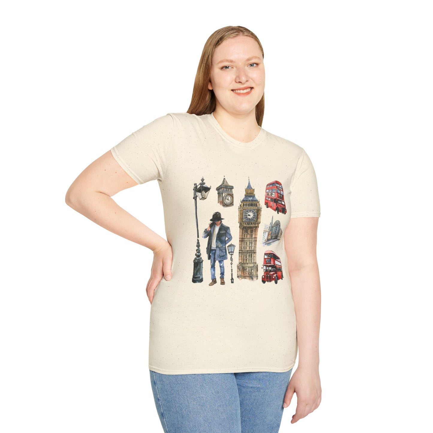 Unisex Softstyle T-Shirt - Classic England - A Collection of Iconic Imagery