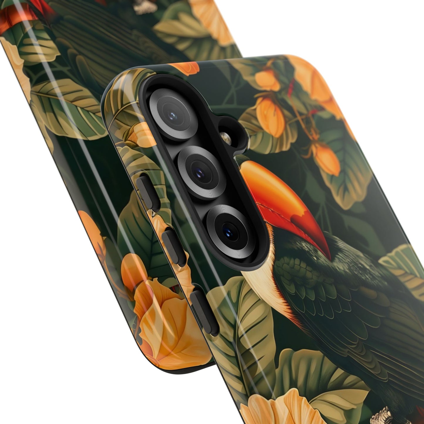 Tropical Toucan Phone Case, Exotic Bird Cover, Nature Lover Gift, Eco-Friendly Design, Customizable Tech Accessory