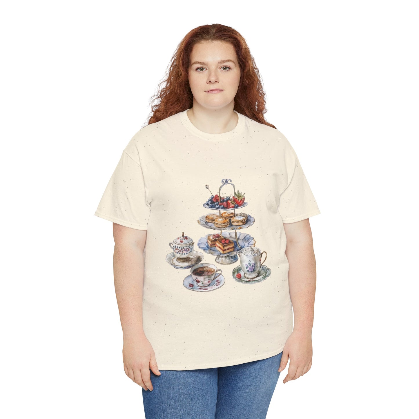 Unisex Heavy Cotton Tee - From Pies to Puddings - Classic British Dishes"