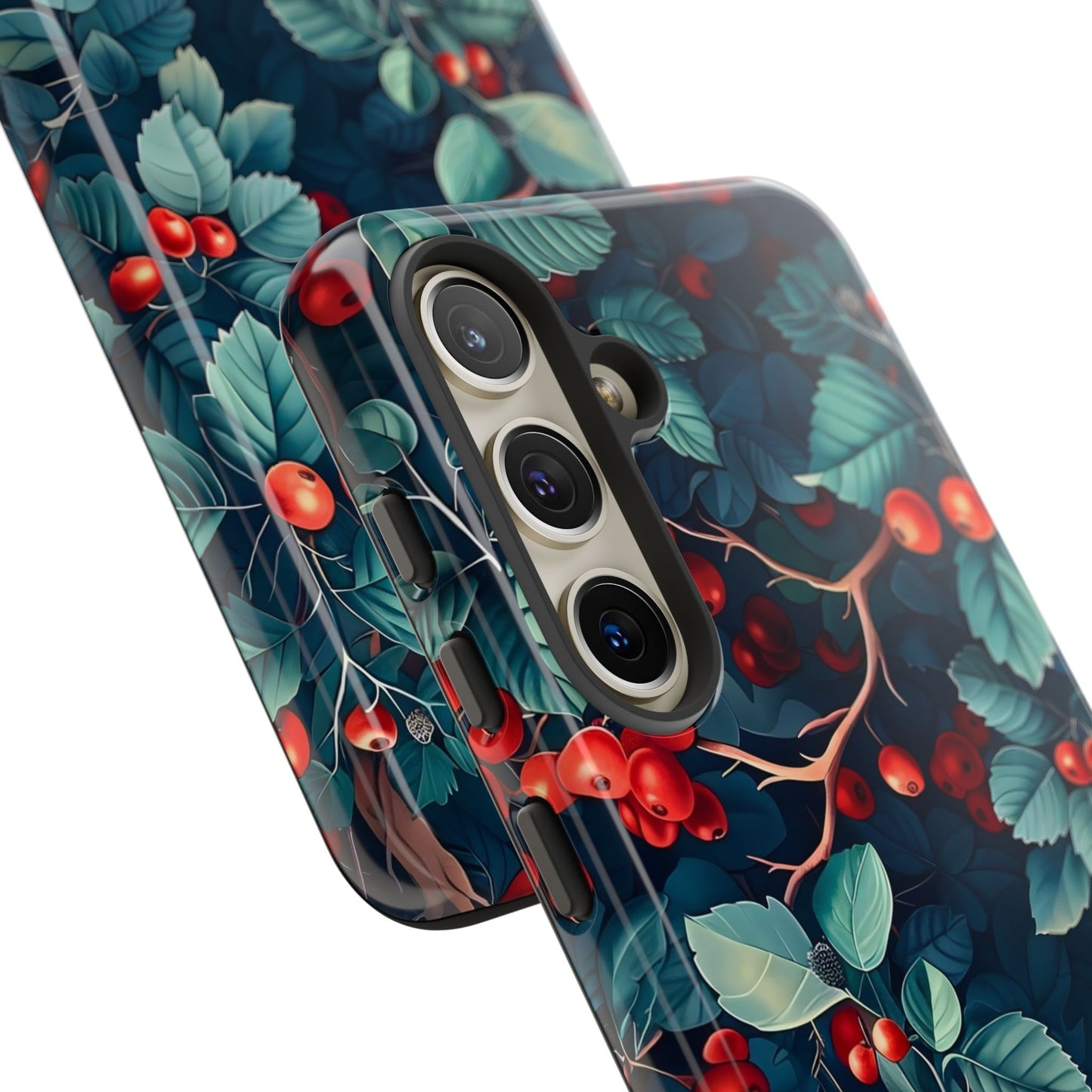 Berry Blossom Phone Case - Nature Lover's Gift, Floral Design, Cute Accessory for Spring, Unique Tech Cover, Perfect for Holidays