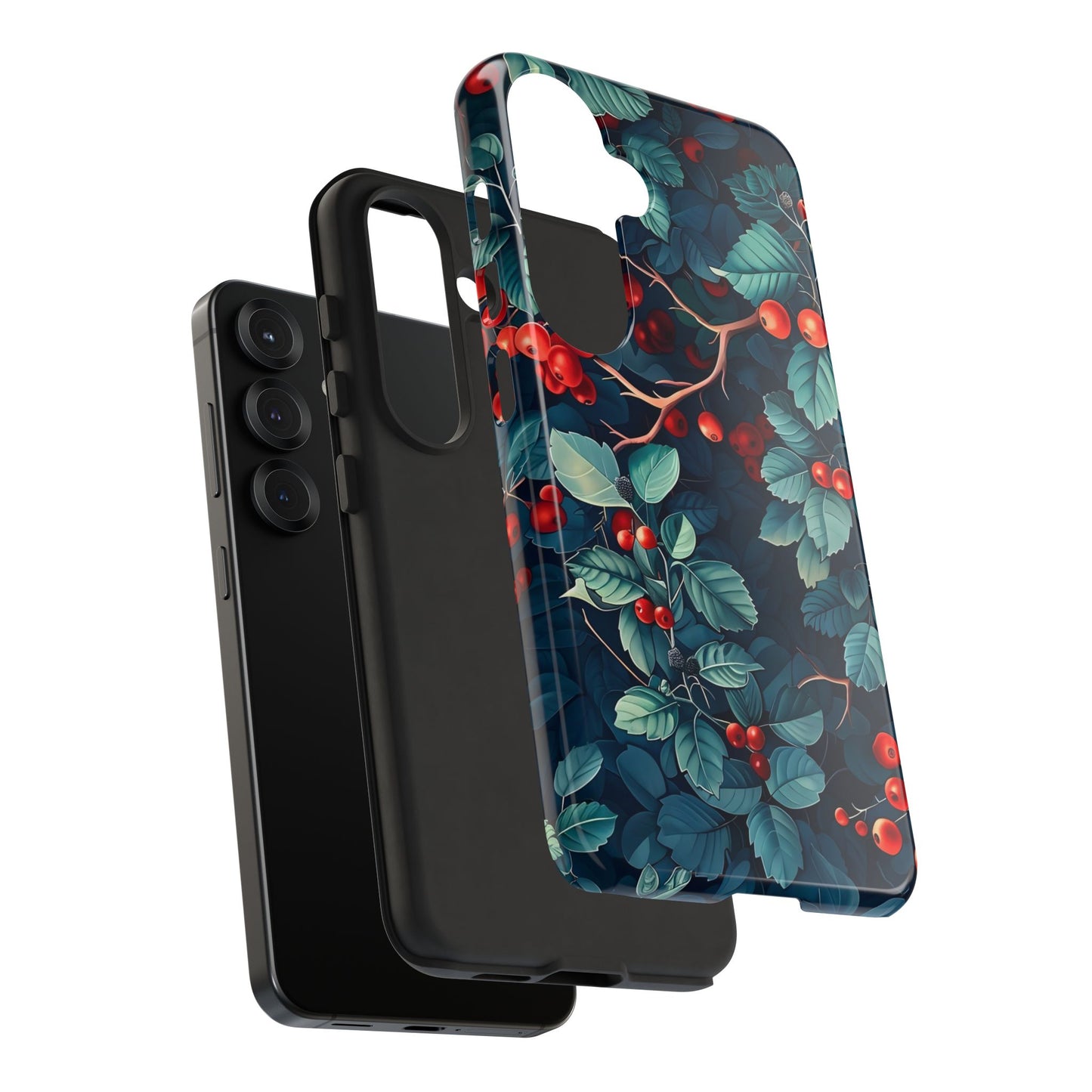 Berry Blossom Phone Case - Nature Lover's Gift, Floral Design, Cute Accessory for Spring, Unique Tech Cover, Perfect for Holidays