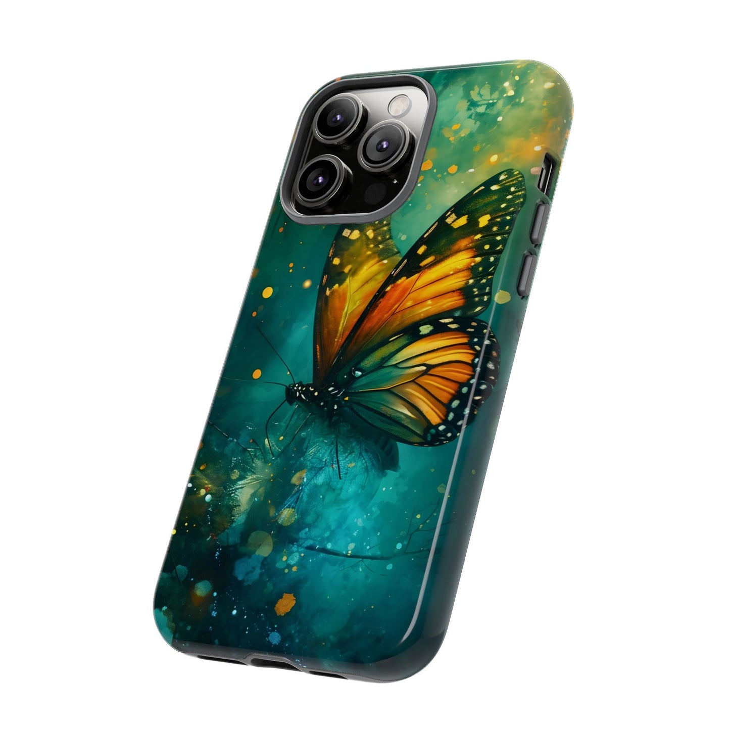 Colorful Butterfly Phone Case, Tough Cases for iPhone and Samsung, Cute Tech Accessories, Nature Lovers Gift, Vibrant Floral Design