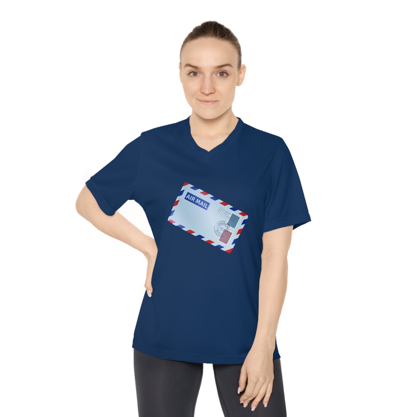 Women's Performance V-Neck T-Shirt | Comfortable Activewear for Travel Lovers - British Air Mail