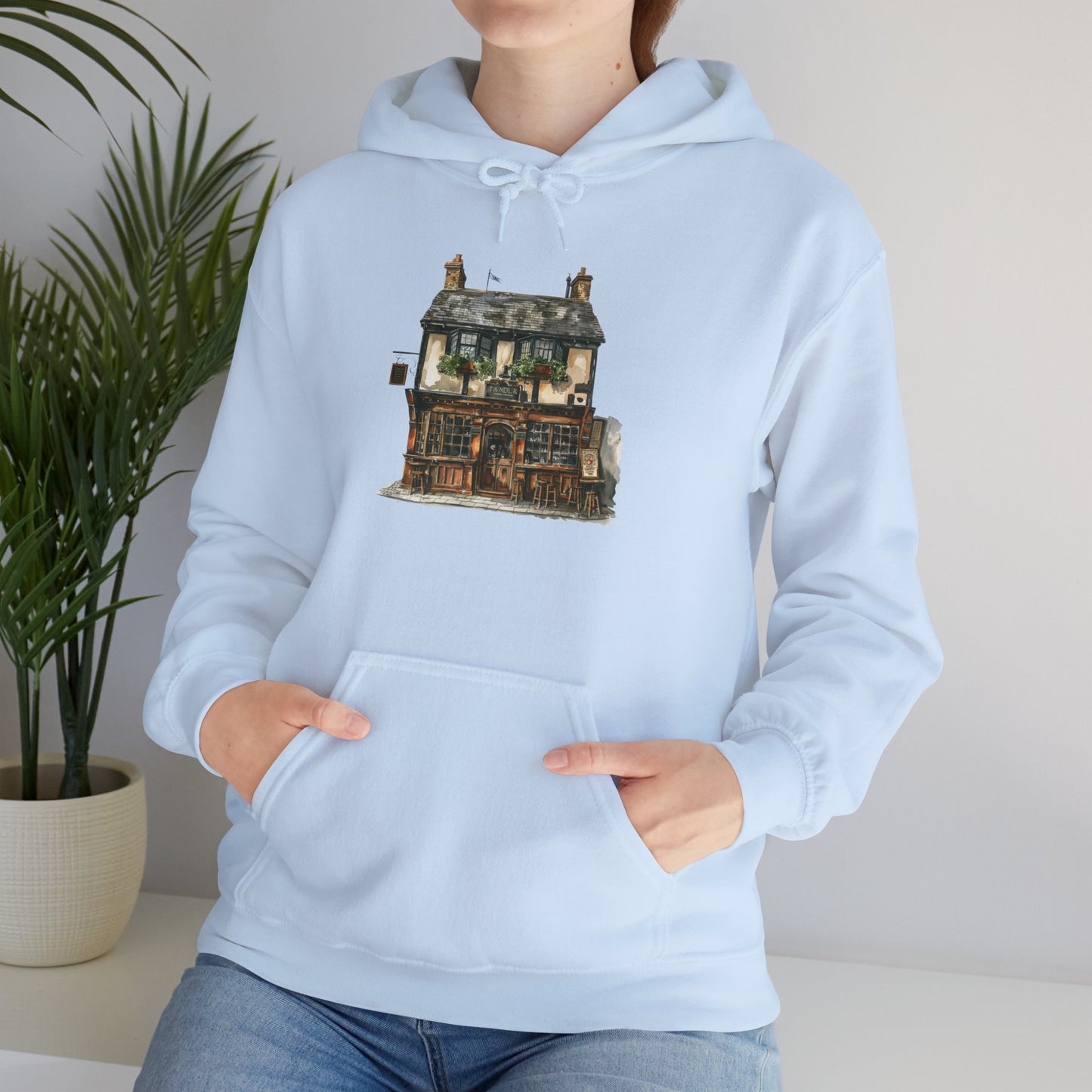 Unisex Heavy Blend™ Hooded Sweatshirt - A British Village Dream