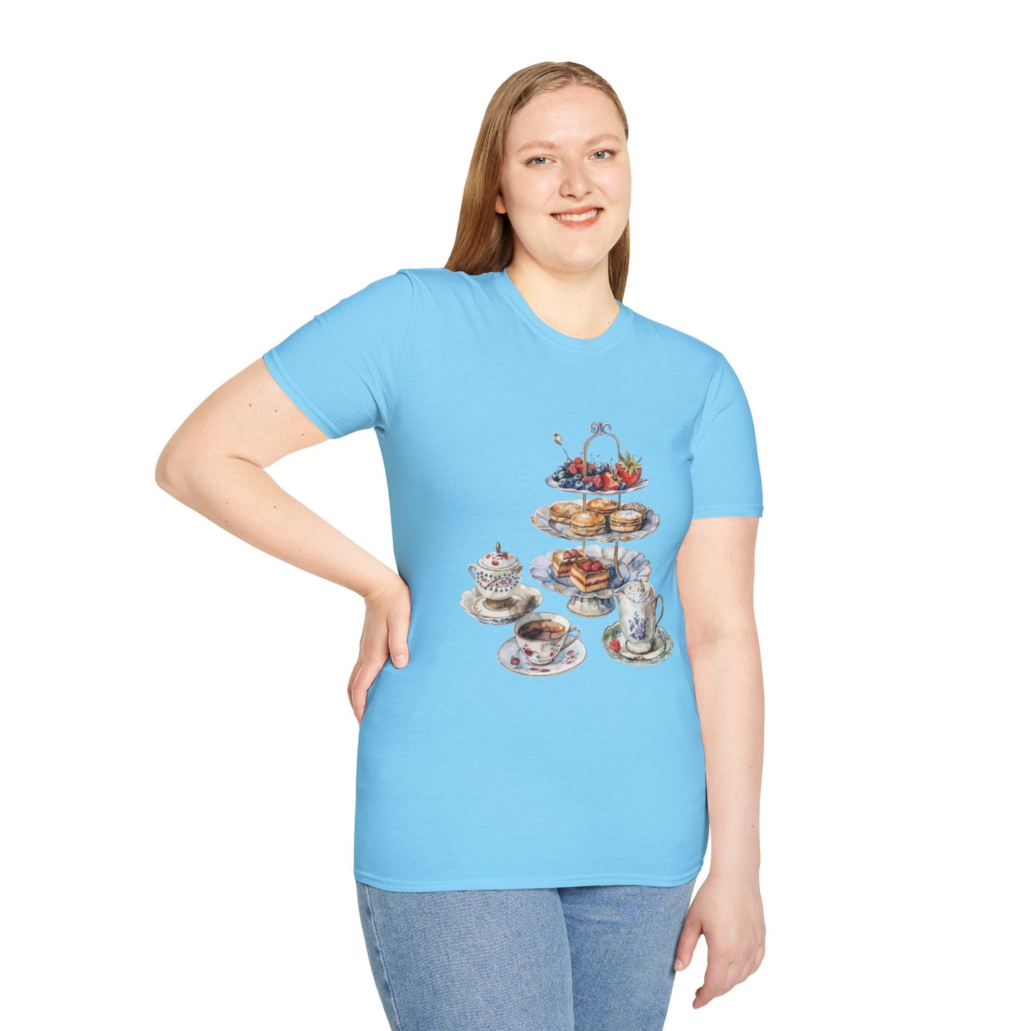 Unisex Softstyle T-Shirt - Palace Plates - A Royal British Breakfast