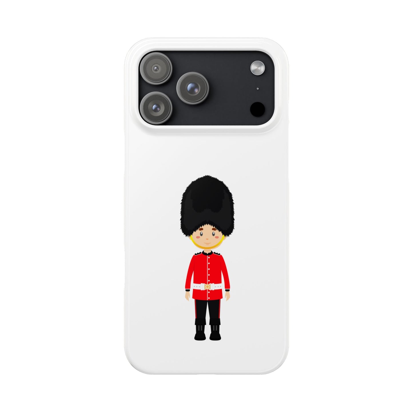 Adorable Guard Slim Phone Cases | Cute Phone Cover, Unique Gift, London Theme, Kid-Friendly Design, Cheerful Accessory