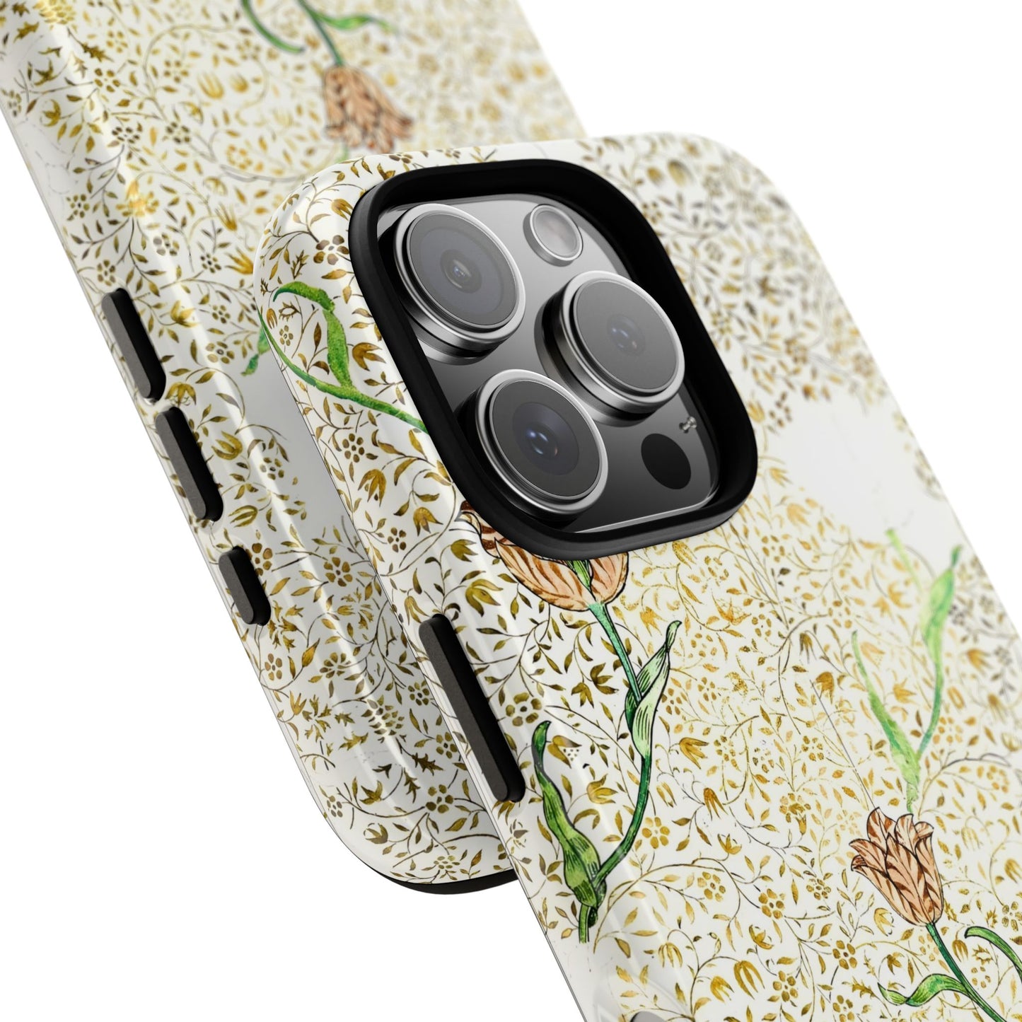 Elegant Floral Phone Case, Tough Cases for iPhone, Stylish Smartphone Cover, Protection with Floral Art, Unique Gift for Her