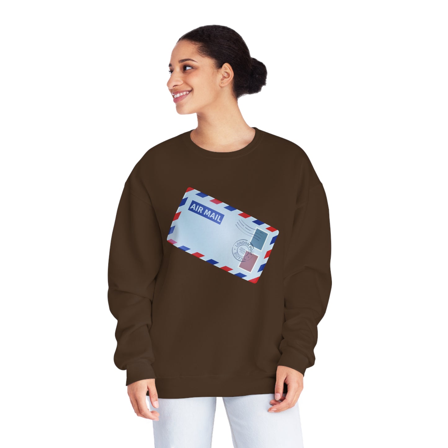 Unisex NuBlend® Crewneck Sweatshirt - Vintage British Air Mail - Classic Postal Design