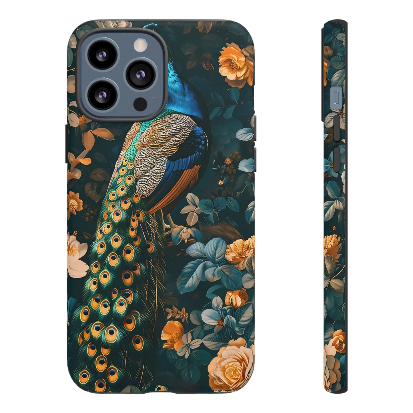 Peacock Phone Case - Elegant Floral Design, Tough Case for Protection, Unique Gift for Nature Lovers, Stylish Accessory, Eco-Friendly