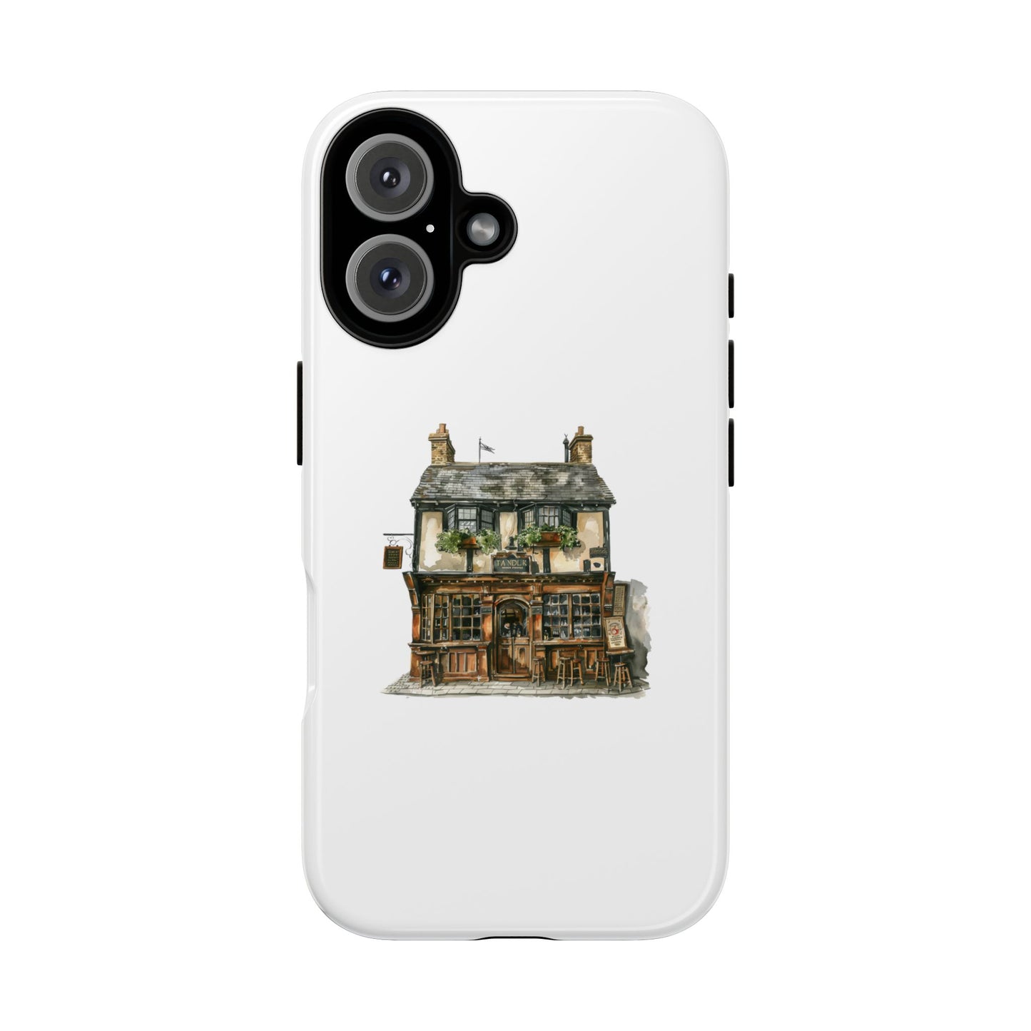 Artistic Phone Case with Cozy Cottage Design