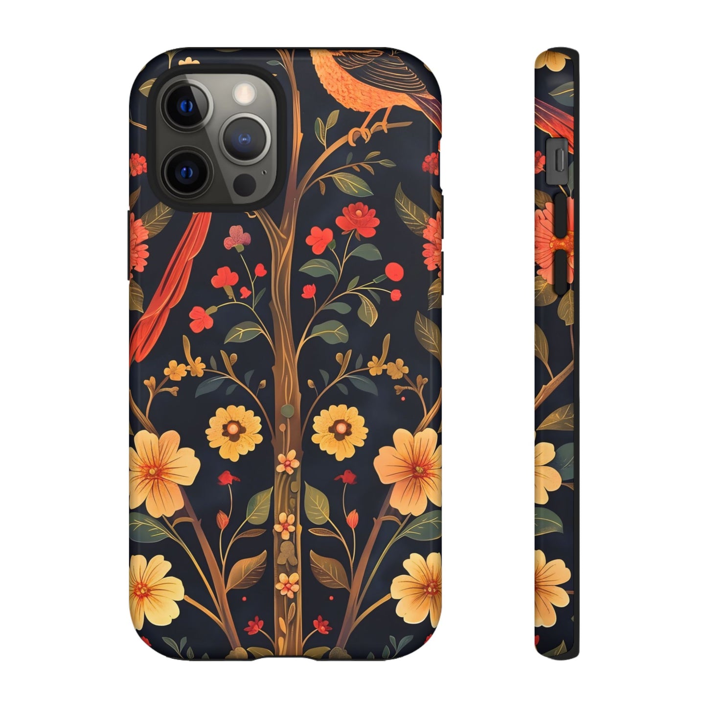 Floral Phone Case, Tough Cases, Flower Pattern, Phone Accessory, Gift for Her, Stylish Tech Cover, Nature Lover's Gift