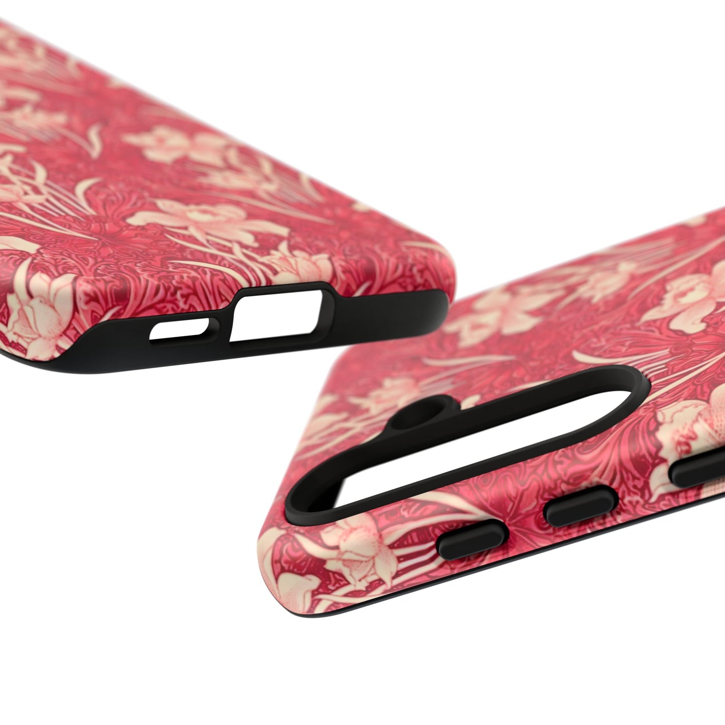 Floral Tough Phone Case - Durable, Stylish Accessory, Perfect Gift for Her, Floral Pattern, Customizable, Ideal for Daily Use