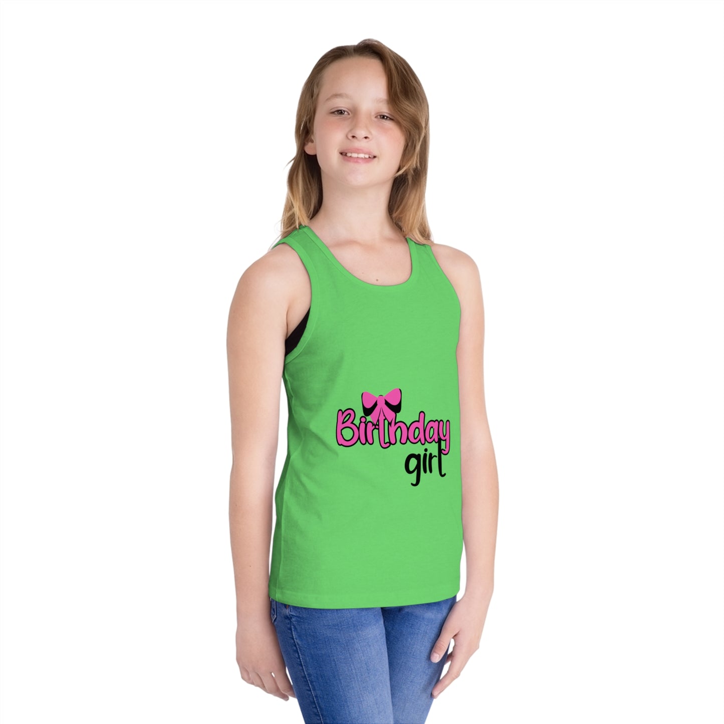 Birthday Girl Kid's Jersey Tank Top – Perfect for Celebrations!