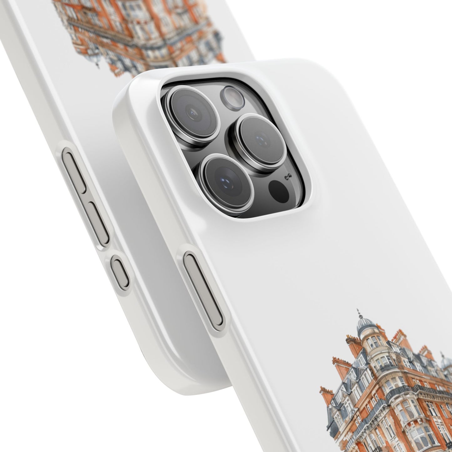 Chic Architectural Slim Phone Cases, Stylish Phone Covers, Unique Cityscape Cases, Gift for Urban Lovers, Trendy Smartphone Accessories