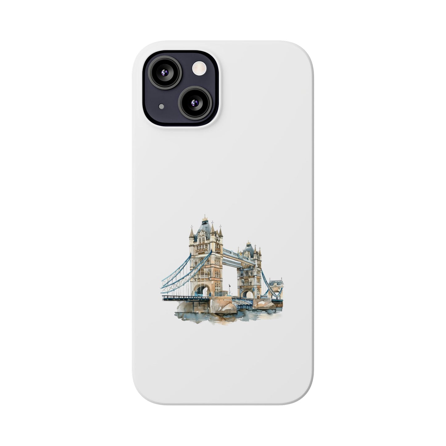 London Bridge Slim Phone Case, Protective Mobile Cover, Stylish Smartphone Accessory, Gift for Travelers, Unique Art Case