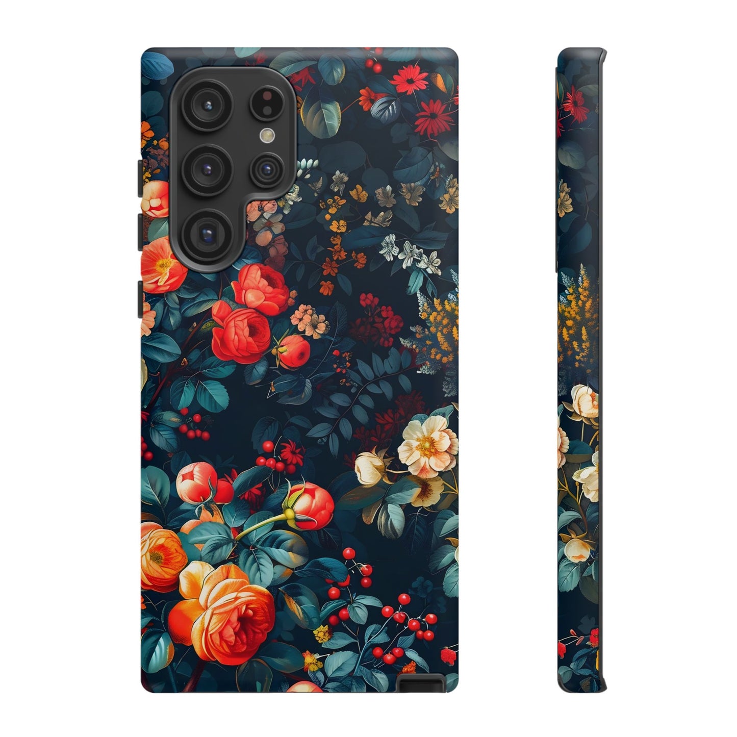 Floral Phone Case - Tough Cases, iPhone Protection, Elegant Floral Design, Gift for Her, Stylish Tech Accessory