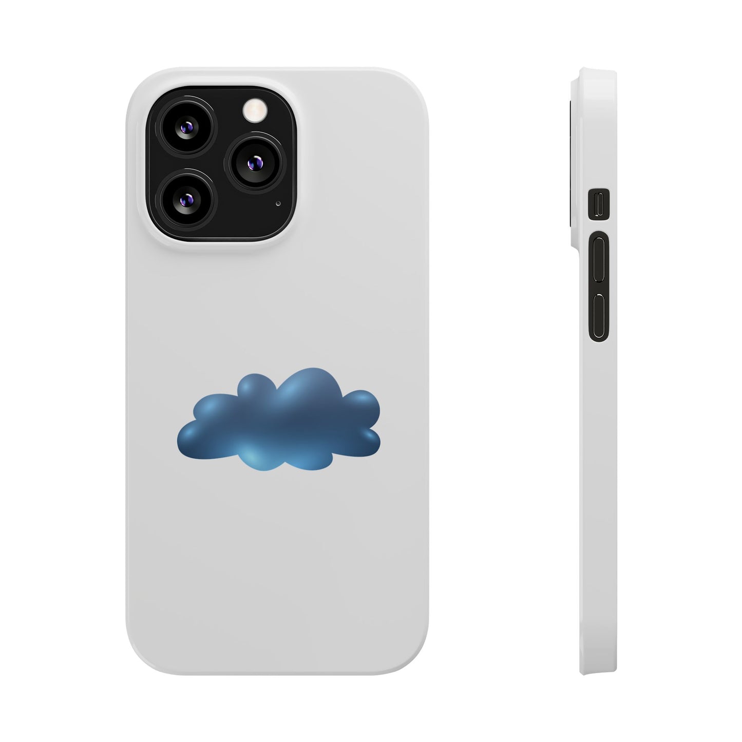 Cloud Design Slim Phone Cases - Aesthetic Protection for Your Device, Cute Phone Cover, Trendy Accessories, Gift for Her, Cloudy Vibes
