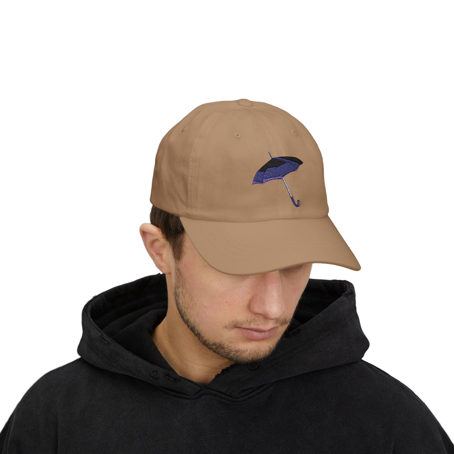 Embroidered Umbrella Dad Cap, Casual Baseball Hat for Men and Women, Perfect Gift for Dad, Adjustable Cap for Outdoor Activities
