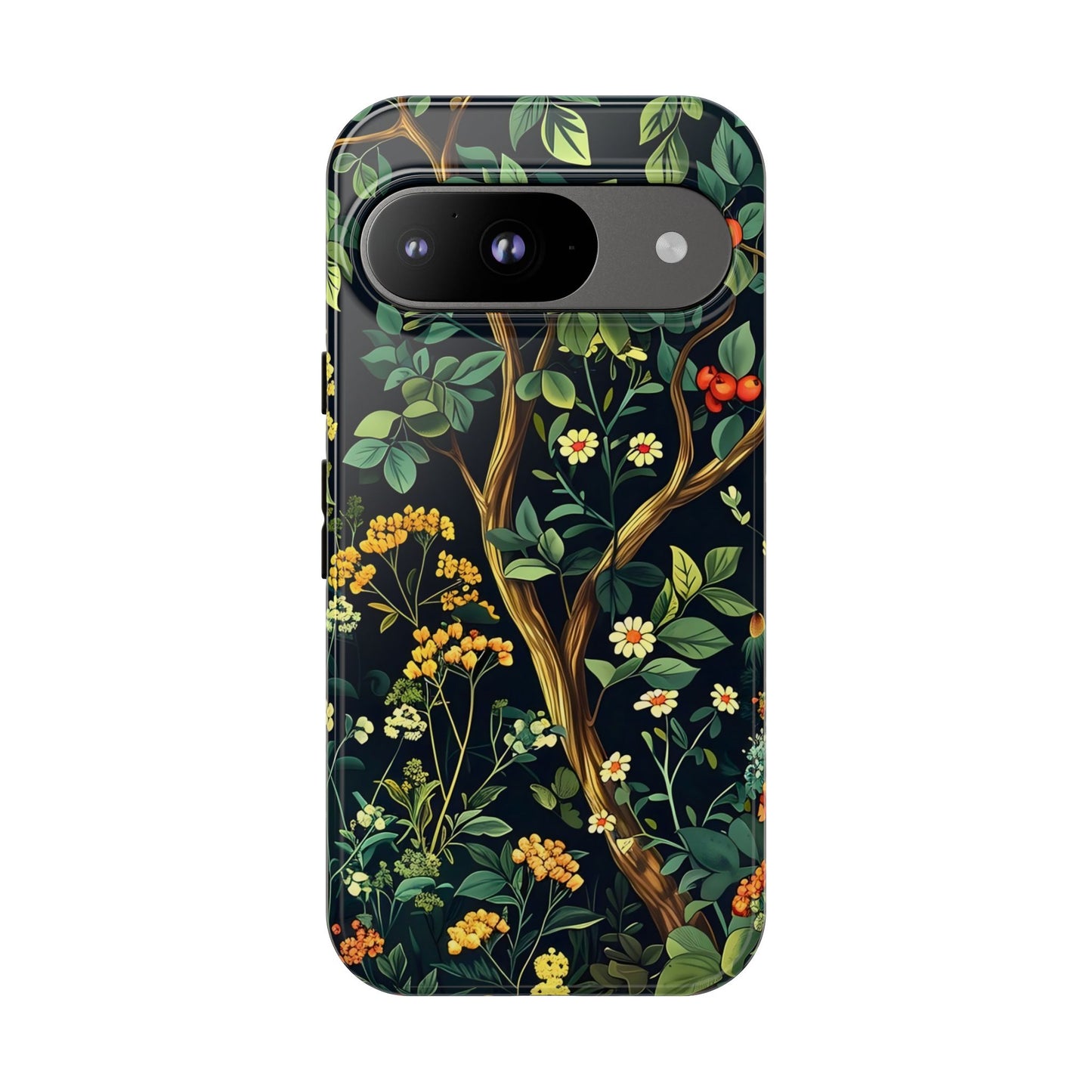 Floral iPhone Case, Nature Inspired Tough Case, Botanical Phone Cover, Eco-Friendly Gift, Unique Floral Design