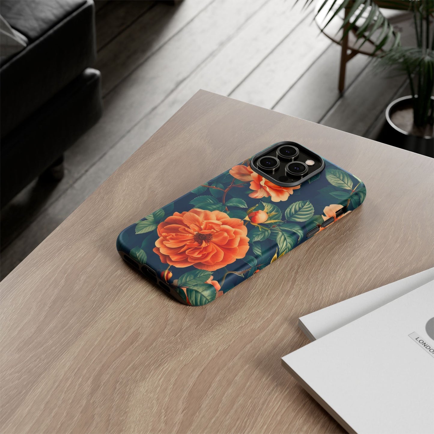 Floral Phone Case, Tough Cases for Nature Lovers, Botanical Design, Phone Protection, Gift for Her, Trending Floral Accessories