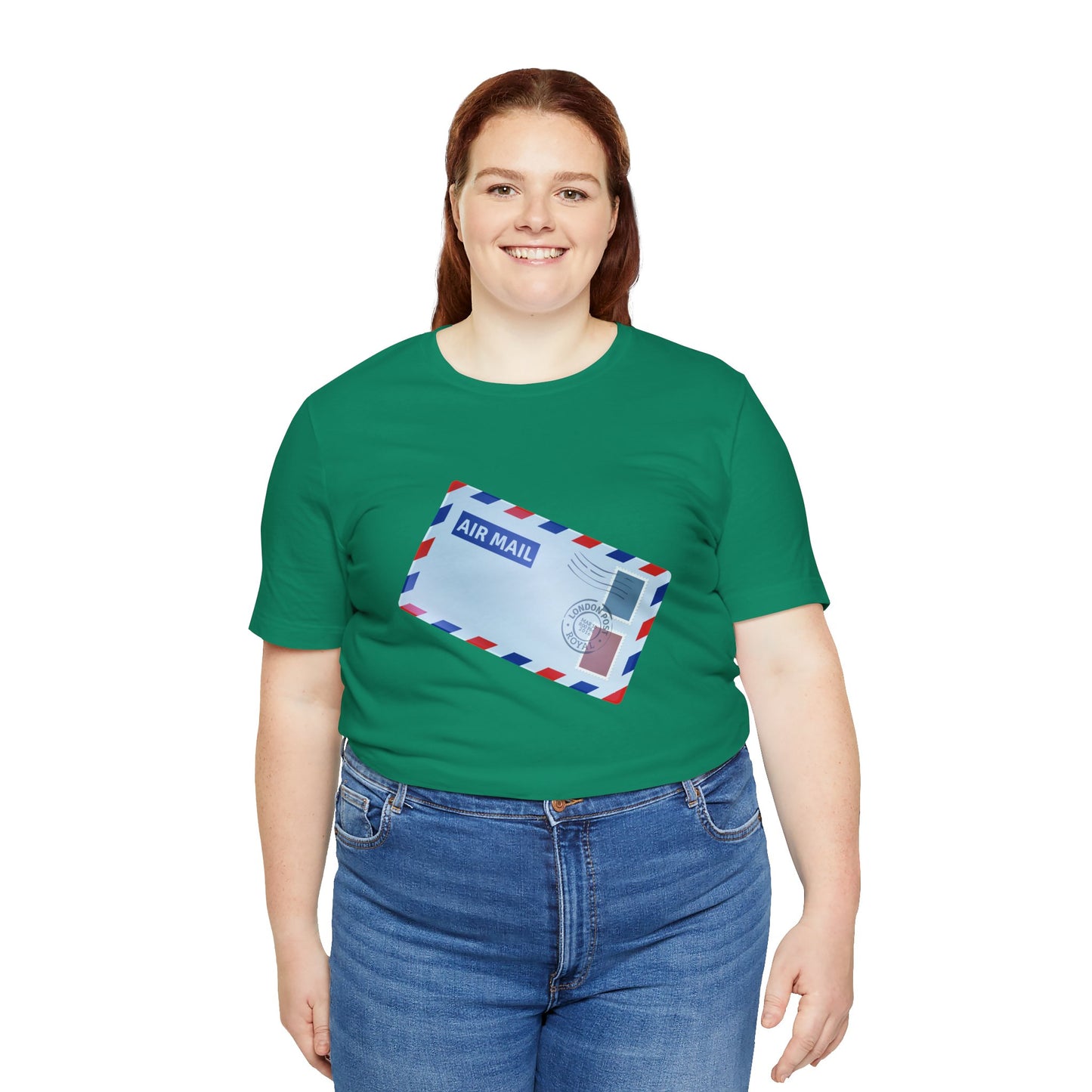 Unisex Jersey Short Sleeve Tee - Vintage British Air Mail - Classic Postal Design