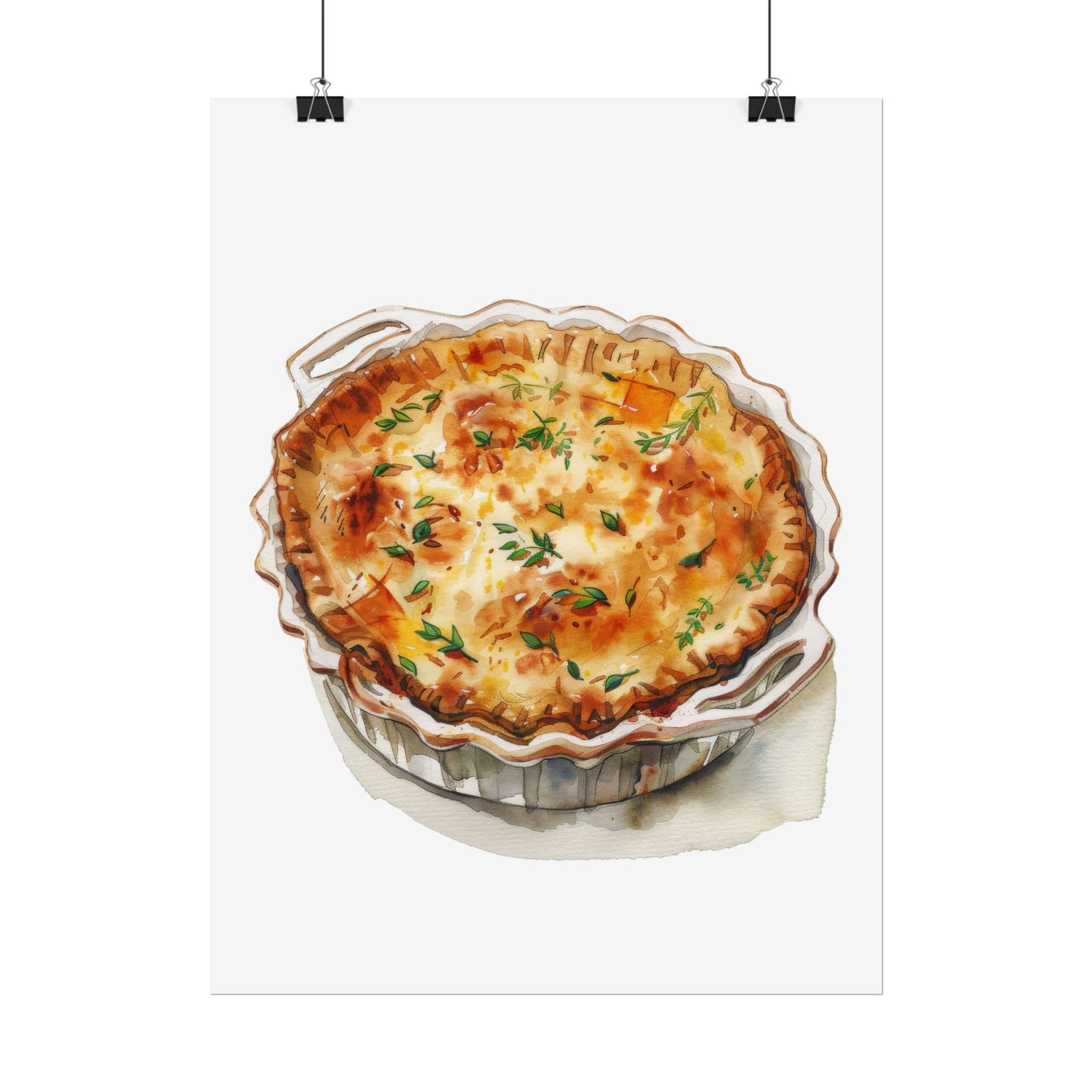 Delicious Quiche Rolled Posters for Kitchen Decor, Culinary Art, Foodie Wall Art, Gift for Chefs, Cooking Enthusiasts, Home Decor