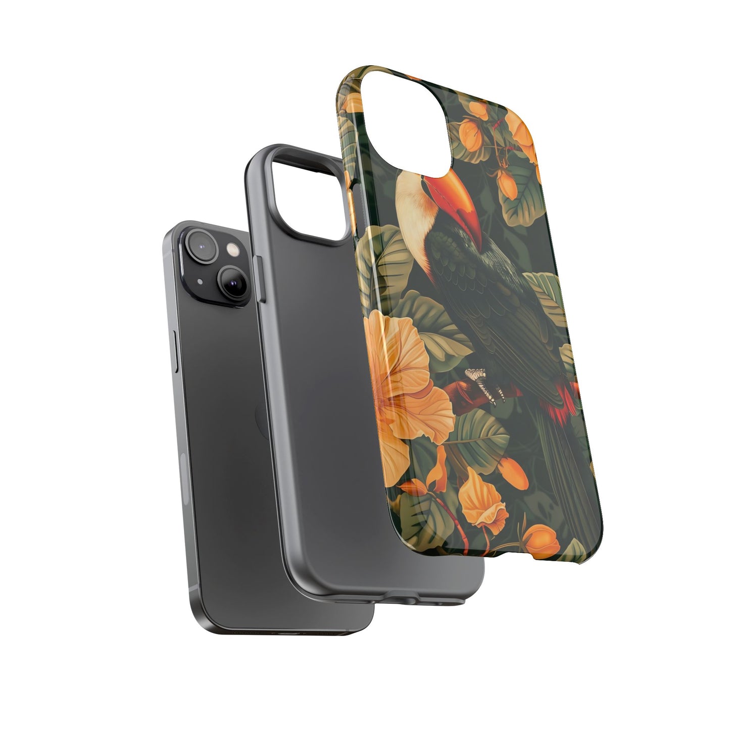Tropical Toucan Phone Case, Exotic Bird Cover, Nature Lover Gift, Eco-Friendly Design, Customizable Tech Accessory