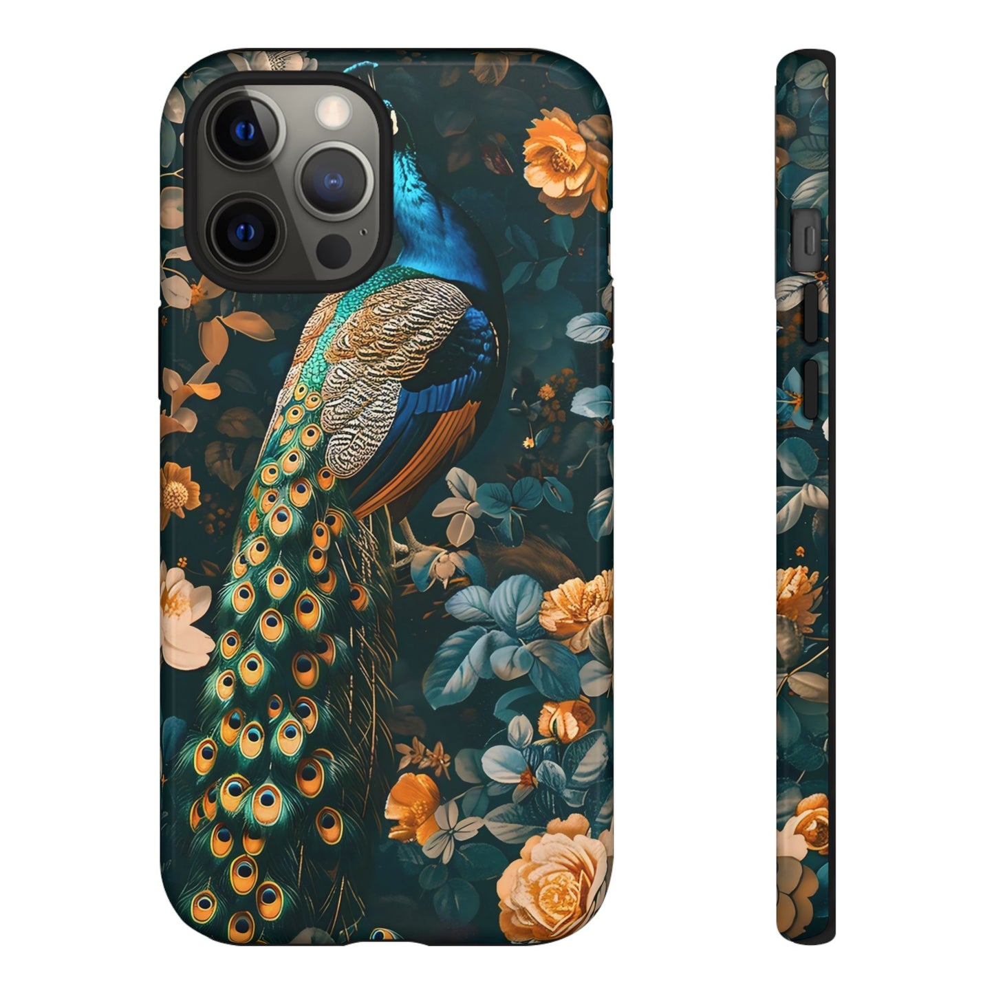 Peacock Phone Case - Elegant Floral Design, Tough Case for Protection, Unique Gift for Nature Lovers, Stylish Accessory, Eco-Friendly