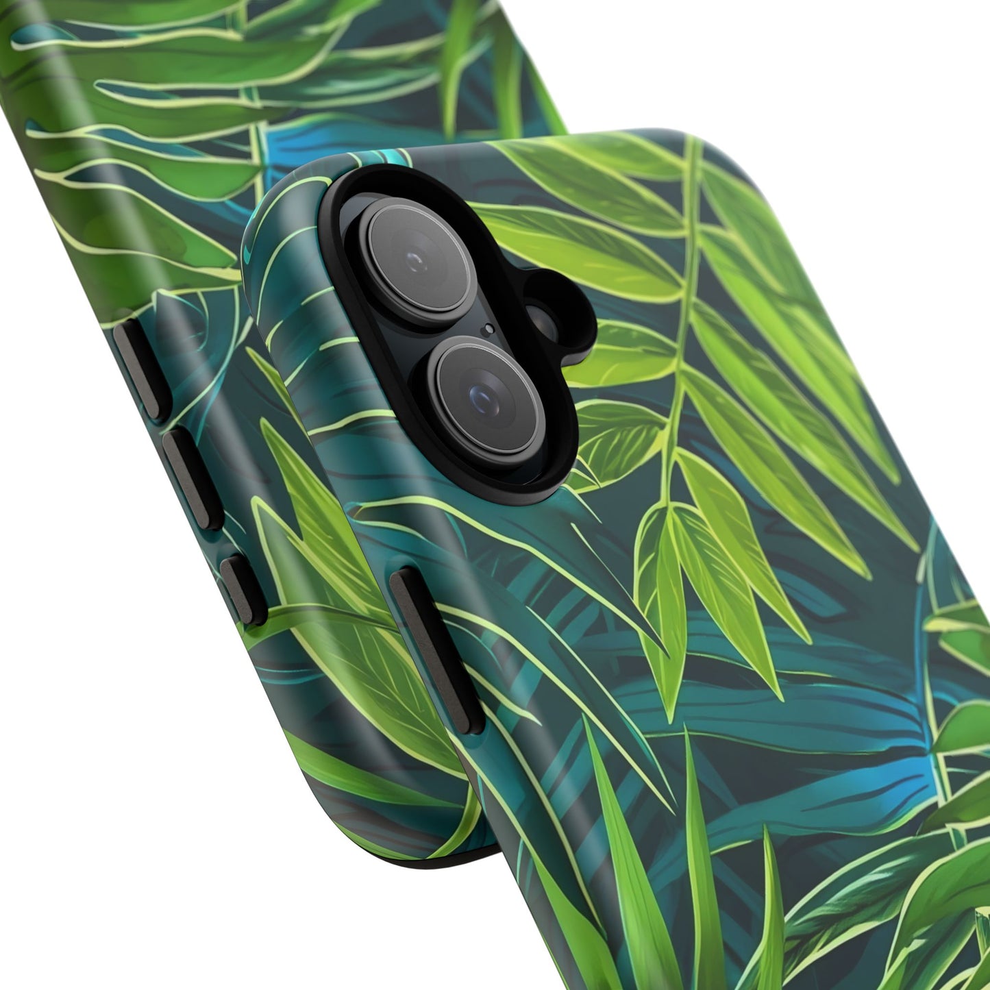 Tropical Phone Case - Durable Green Leaf Design, Eco-Friendly Gift, Trendy Accessory, Nature Lover's Case, Summer Vibes