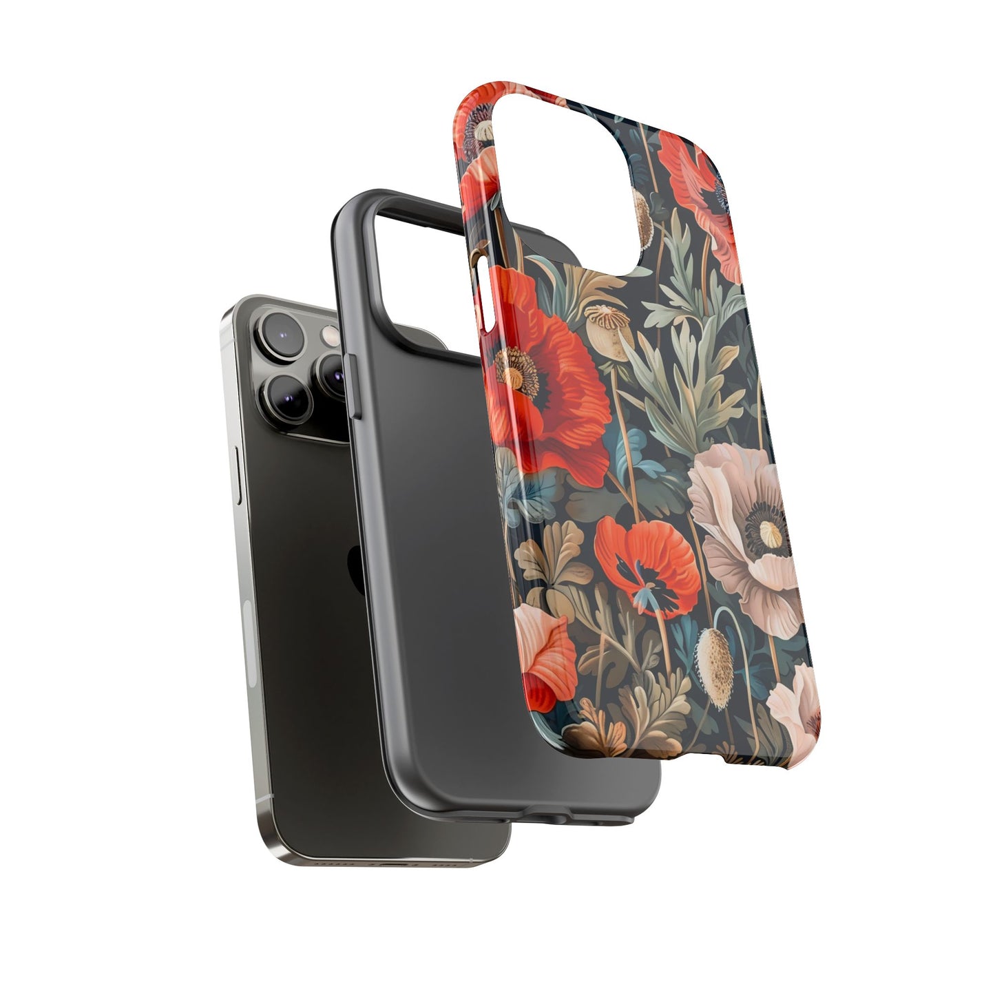 Floral Phone Case - Tough Cases, Flower Design, Chic Tech Accessories, Stylish Gifts, Unique Phone Protectors