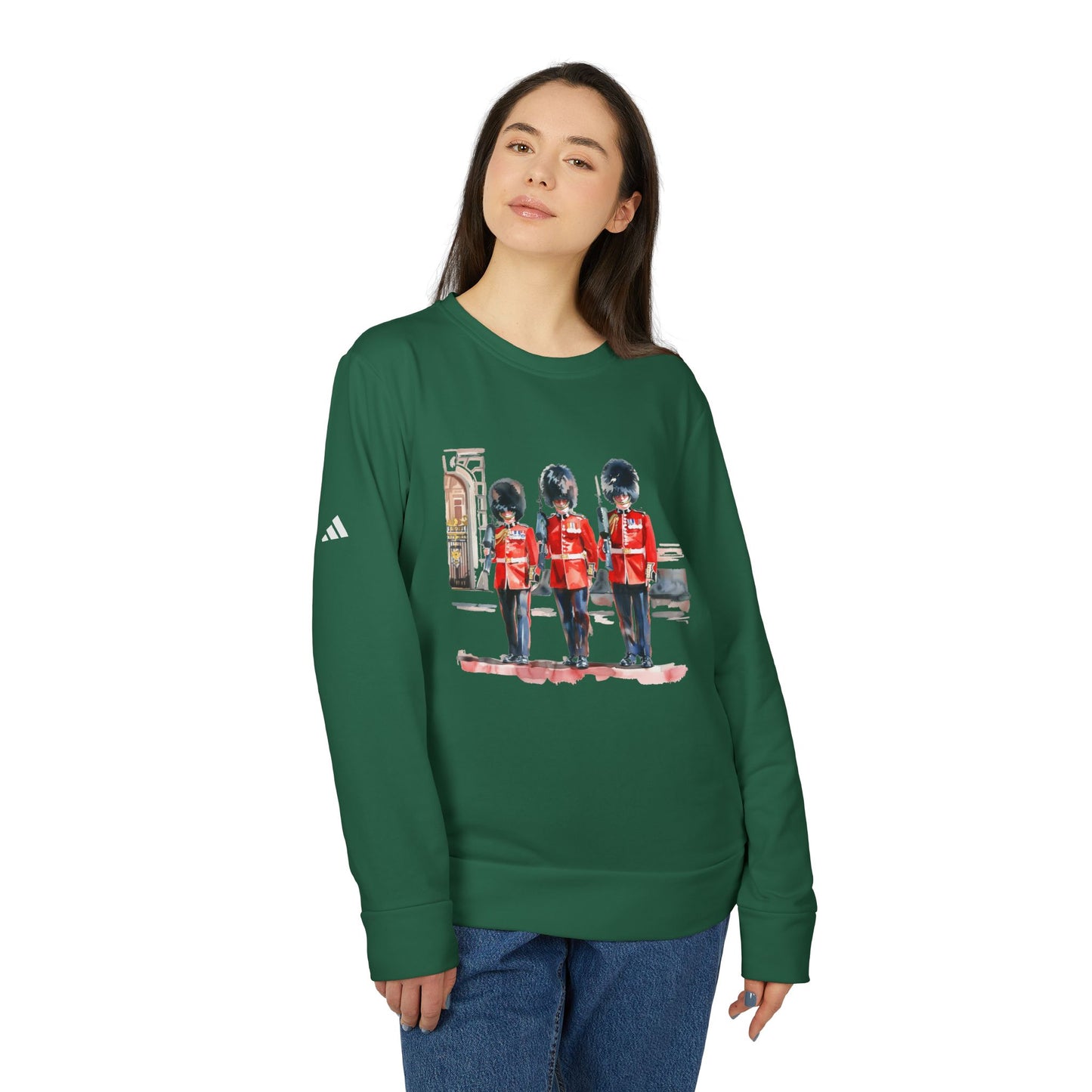 Adidas Unisex Fleece Crewneck Sweatshirt – Stylish Military Inspired Design