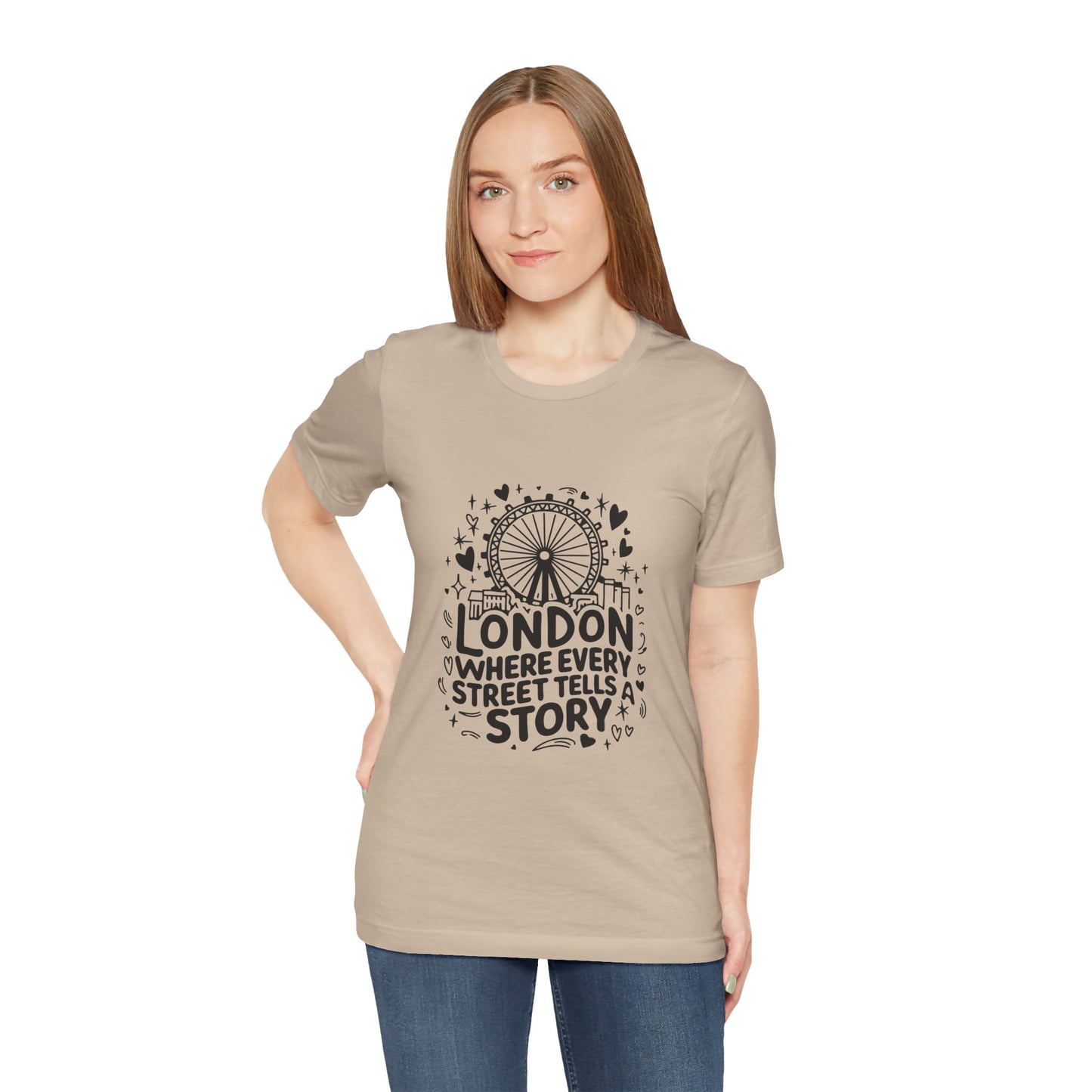 Unisex Jersey Short Sleeve Tee - London's Story Telling Street