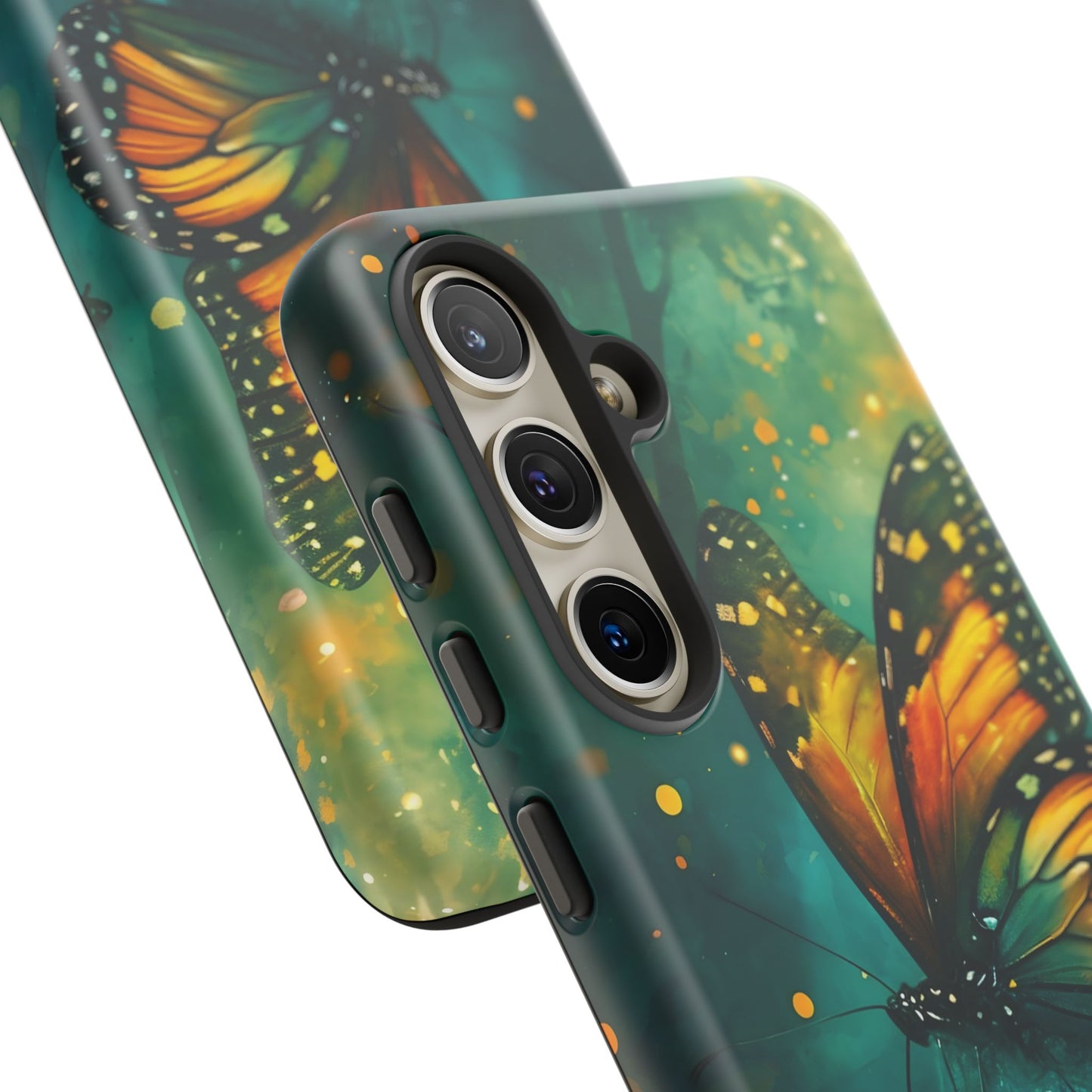 Colorful Butterfly Phone Case, Tough Cases for iPhone and Samsung, Cute Tech Accessories, Nature Lovers Gift, Vibrant Floral Design
