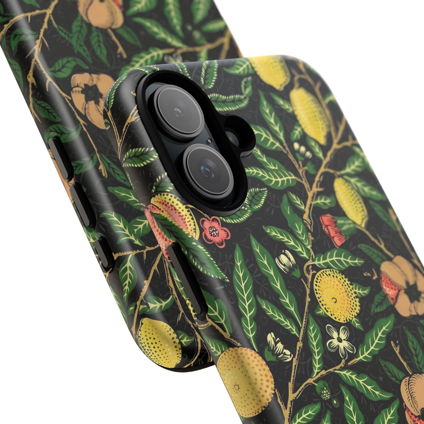 Tough Cases Phone Case, Floral Phone Cover, Tough Phone Protection, Gift for Plant Lovers, Black Background, Eco-Friendly Design