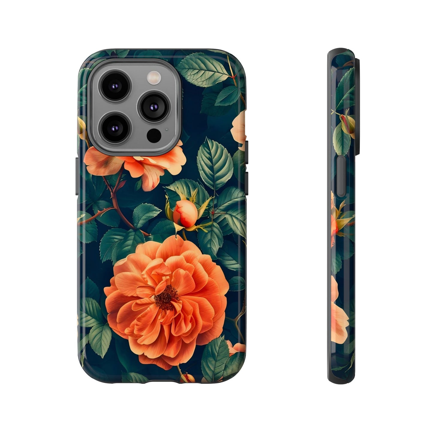 Floral Phone Case, Tough Cases for Nature Lovers, Botanical Design, Phone Protection, Gift for Her, Trending Floral Accessories