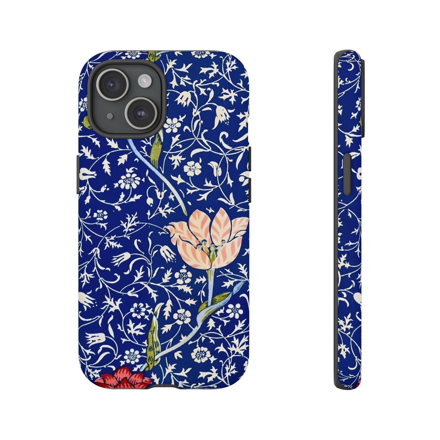 Floral Phone Case, Unique Tough Phone Cover, Gift for Her, Spring Decor, Durable Protective Case, Elegant Floral Design