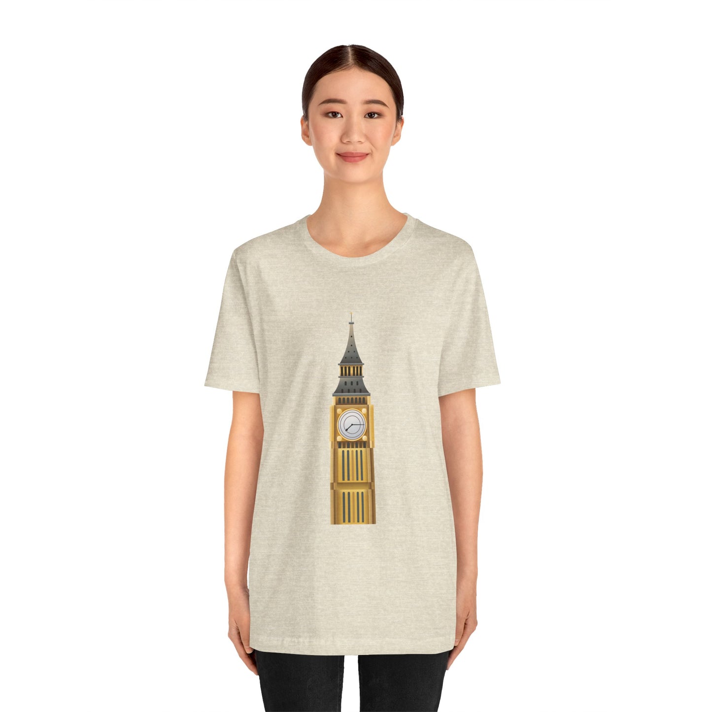Unisex Jersey Short Sleeve Tee - Iconic Big Ben Clock Tower Design - London Landmark