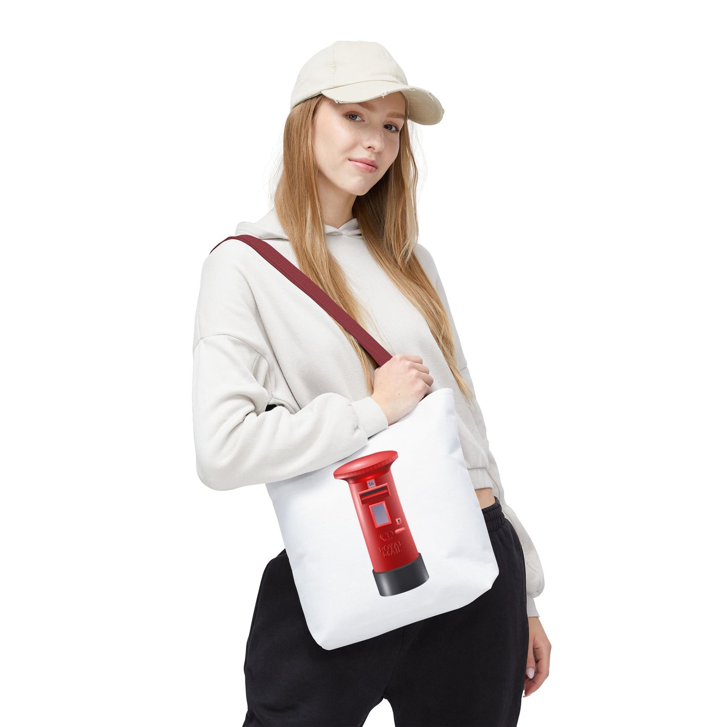 Vintage Post Box Tote Bag, Perfect for Postage Lovers, Everyday Use, Gift Idea for Holidays, Eco-Friendly Carryall